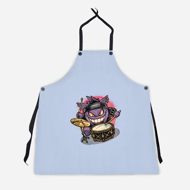 Shadow Rocker-Unisex-Kitchen-Apron-glitchygorilla