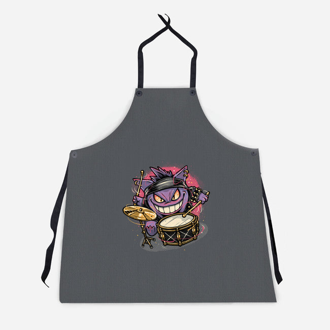 Shadow Rocker-Unisex-Kitchen-Apron-glitchygorilla