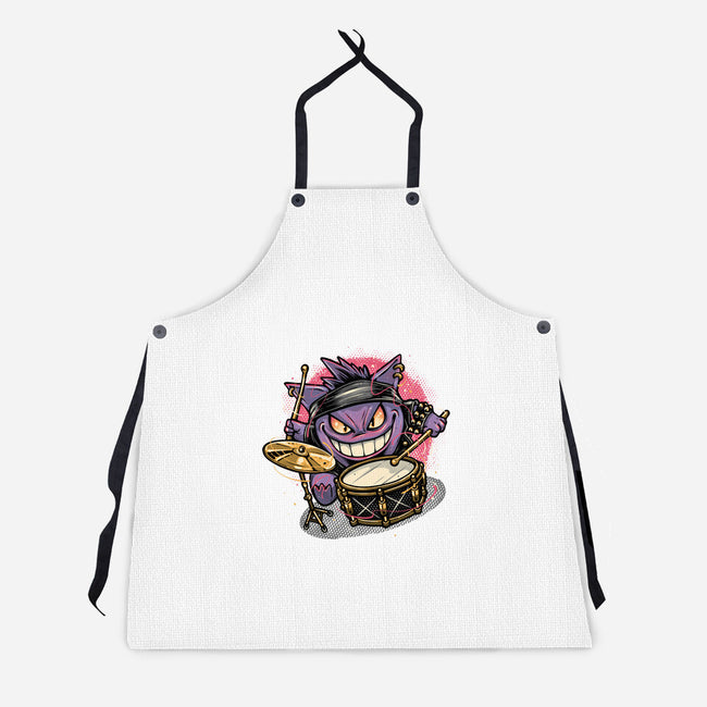 Shadow Rocker-Unisex-Kitchen-Apron-glitchygorilla