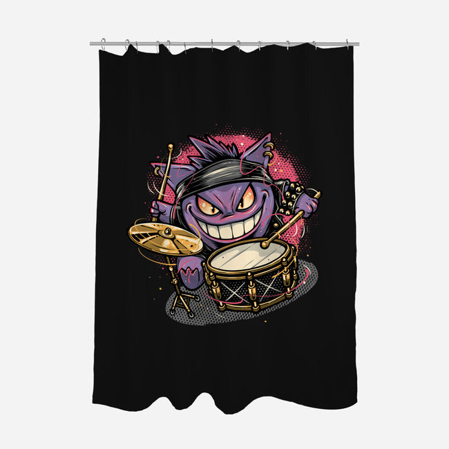 Shadow Rocker-None-Polyester-Shower Curtain-glitchygorilla
