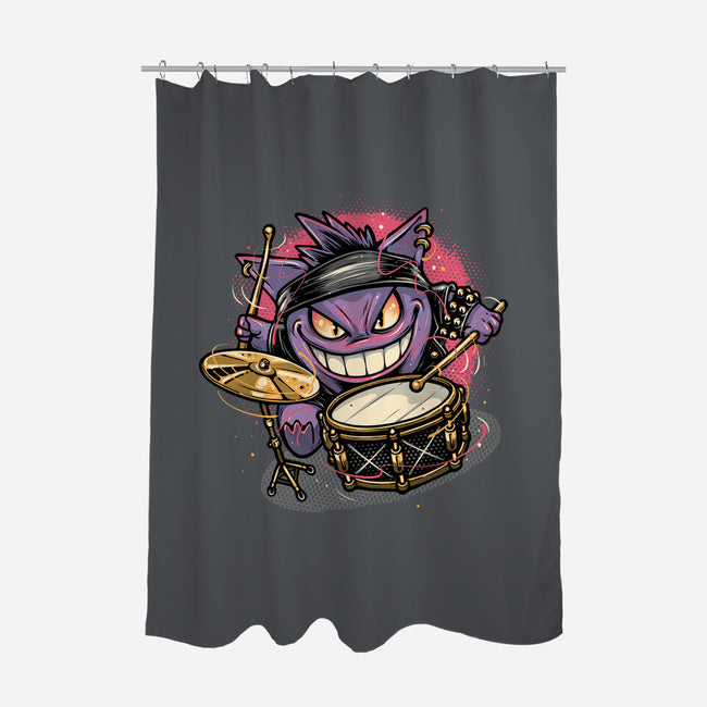 Shadow Rocker-None-Polyester-Shower Curtain-glitchygorilla