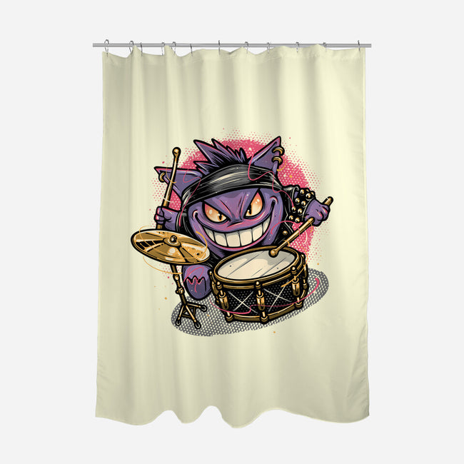 Shadow Rocker-None-Polyester-Shower Curtain-glitchygorilla