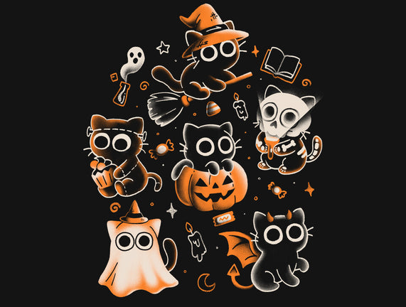 Spooky Kitten Family