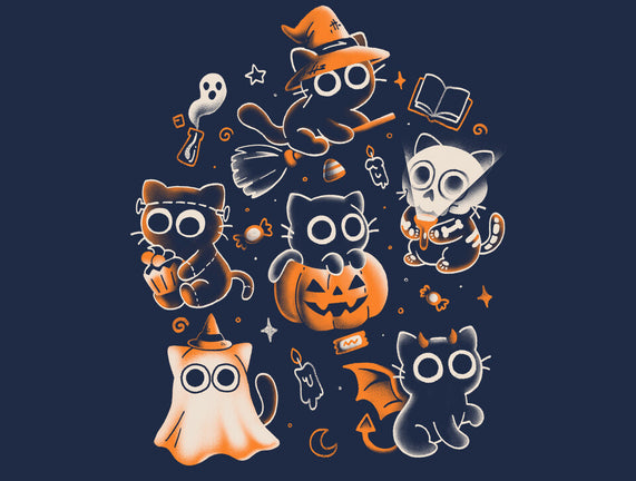 Spooky Kitten Family