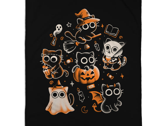 Spooky Kitten Family