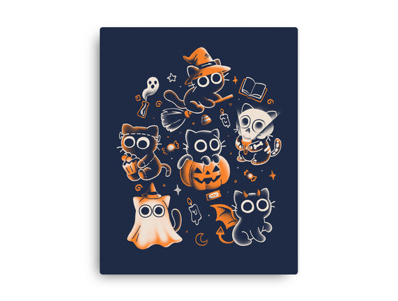 Spooky Kitten Family