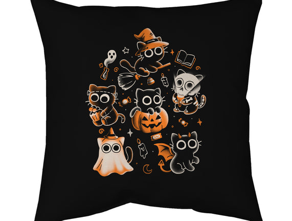 Spooky Kitten Family