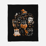 Spooky Kitten Family-None-Fleece-Blanket-eduely