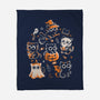 Spooky Kitten Family-None-Fleece-Blanket-eduely