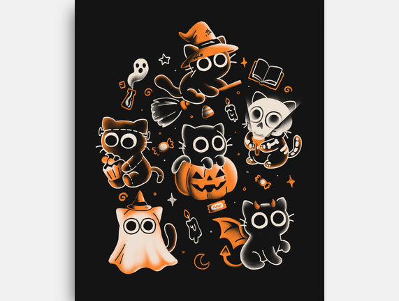 Spooky Kitten Family