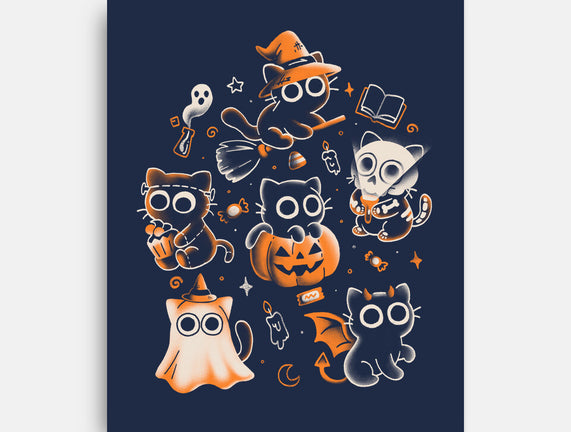 Spooky Kitten Family