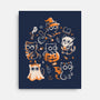Spooky Kitten Family-None-Stretched-Canvas-eduely