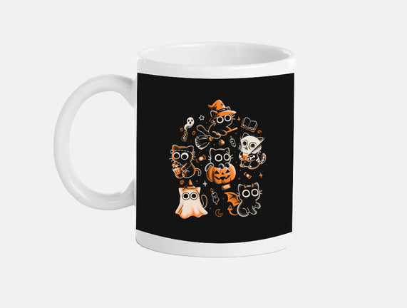 Spooky Kitten Family