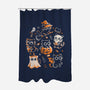 Spooky Kitten Family-None-Polyester-Shower Curtain-eduely