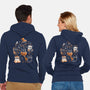 Spooky Kitten Family-Unisex-Zip-Up-Sweatshirt-eduely