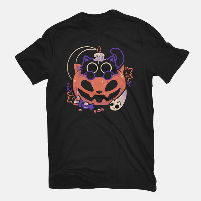 Trick Or Meow-Unisex-Basic-Tee-eduely