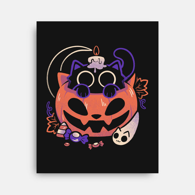 Trick Or Meow-None-Stretched-Canvas-eduely