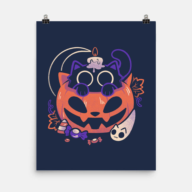 Trick Or Meow-None-Matte-Poster-eduely