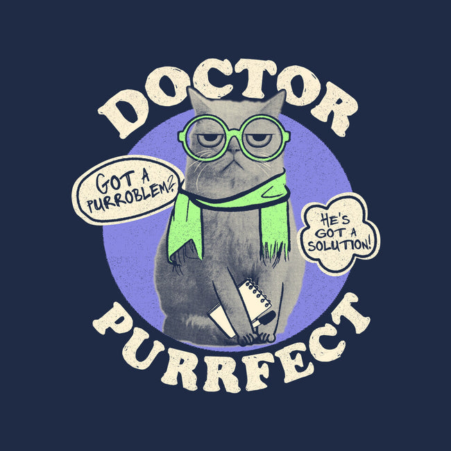Doctor Purrfect-None-Fleece-Blanket-Estudio Horta