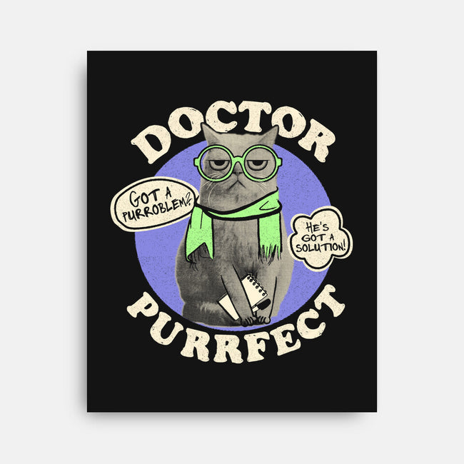 Doctor Purrfect-None-Stretched-Canvas-Estudio Horta