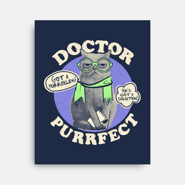 Doctor Purrfect-None-Stretched-Canvas-Estudio Horta