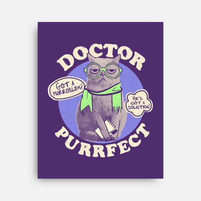 Doctor Purrfect-None-Stretched-Canvas-Estudio Horta