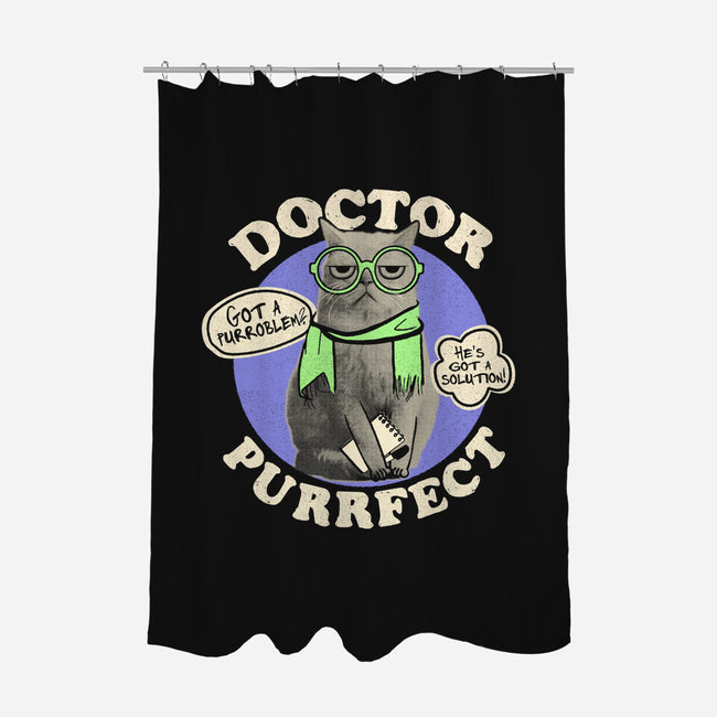 Doctor Purrfect-None-Polyester-Shower Curtain-Estudio Horta