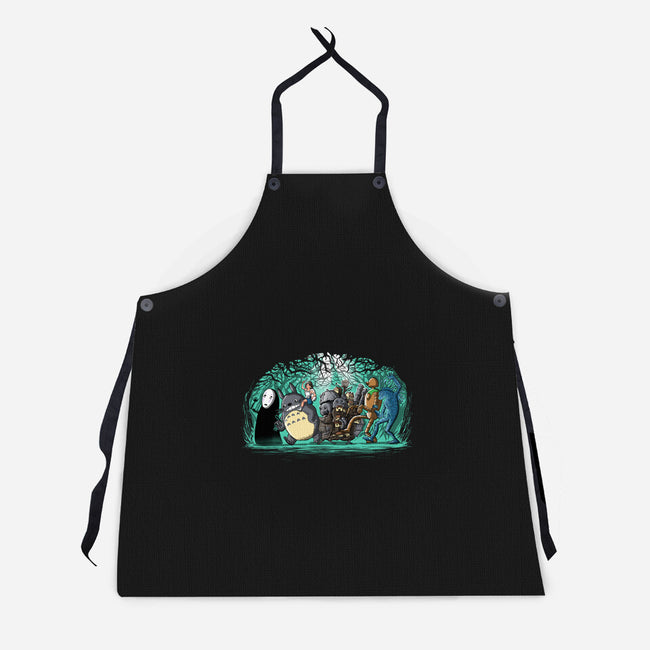 Where The Spirits Are-Unisex-Kitchen-Apron-zascanauta
