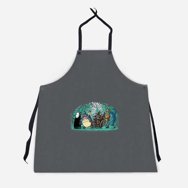 Where The Spirits Are-Unisex-Kitchen-Apron-zascanauta