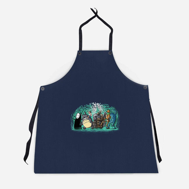 Where The Spirits Are-Unisex-Kitchen-Apron-zascanauta