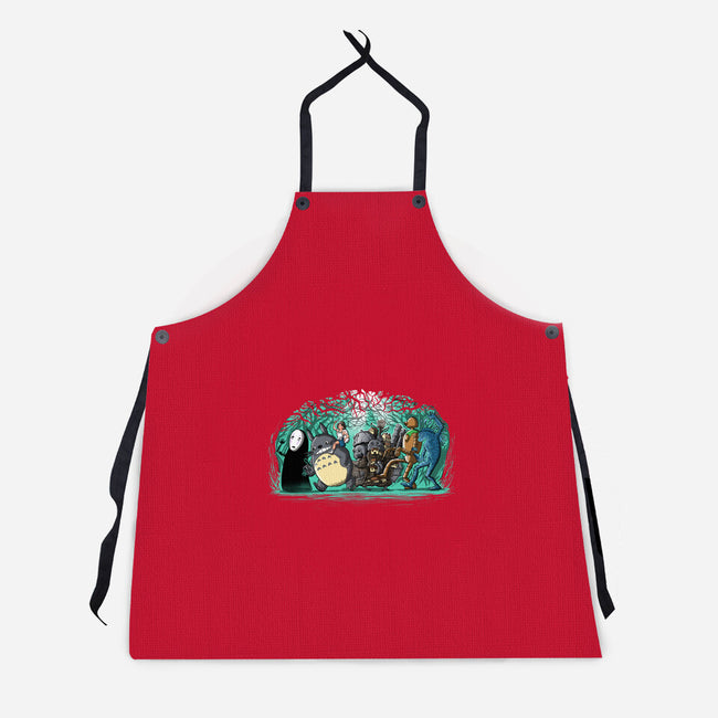 Where The Spirits Are-Unisex-Kitchen-Apron-zascanauta