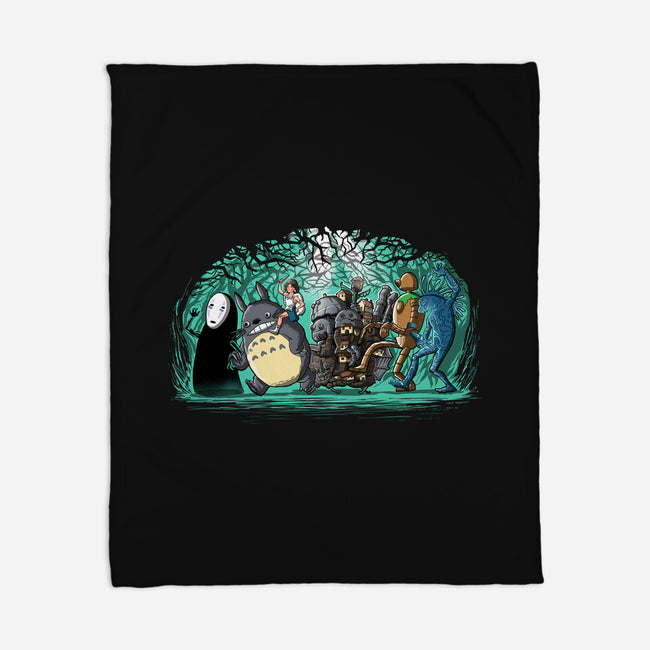 Where The Spirits Are-None-Fleece-Blanket-zascanauta