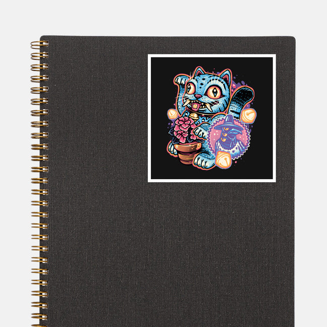 Blue Tiger Of Prosperity-None-Glossy-Sticker-glitchygorilla