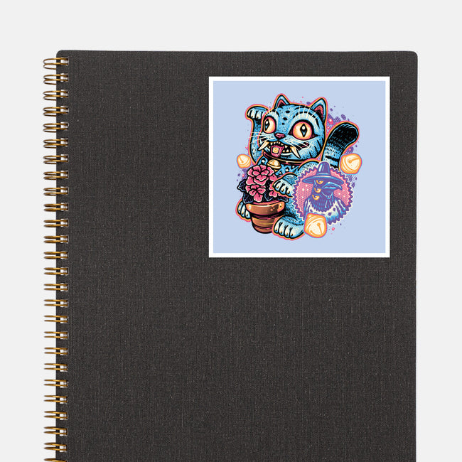 Blue Tiger Of Prosperity-None-Glossy-Sticker-glitchygorilla