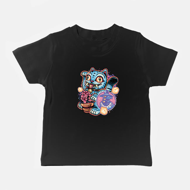 Blue Tiger Of Prosperity-Baby-Basic-Tee-glitchygorilla