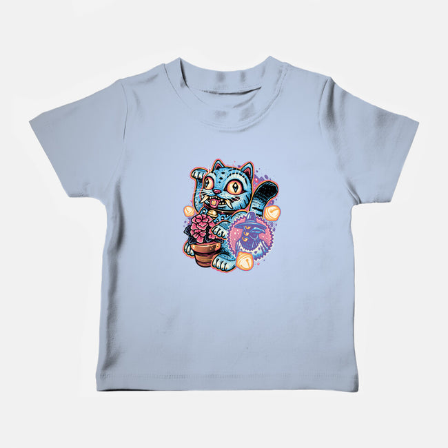 Blue Tiger Of Prosperity-Baby-Basic-Tee-glitchygorilla