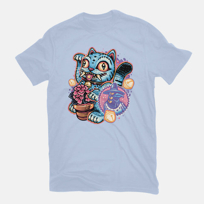 Blue Tiger Of Prosperity-Womens-Fitted-Tee-glitchygorilla