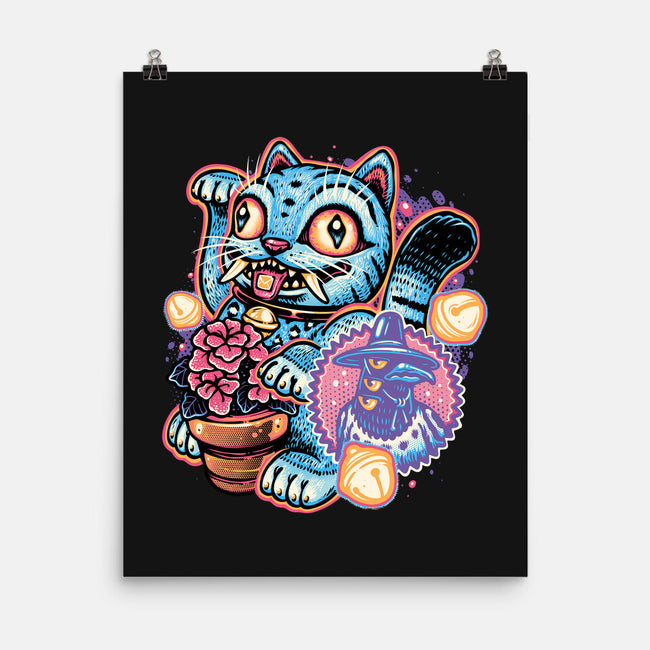 Blue Tiger Of Prosperity-None-Matte-Poster-glitchygorilla