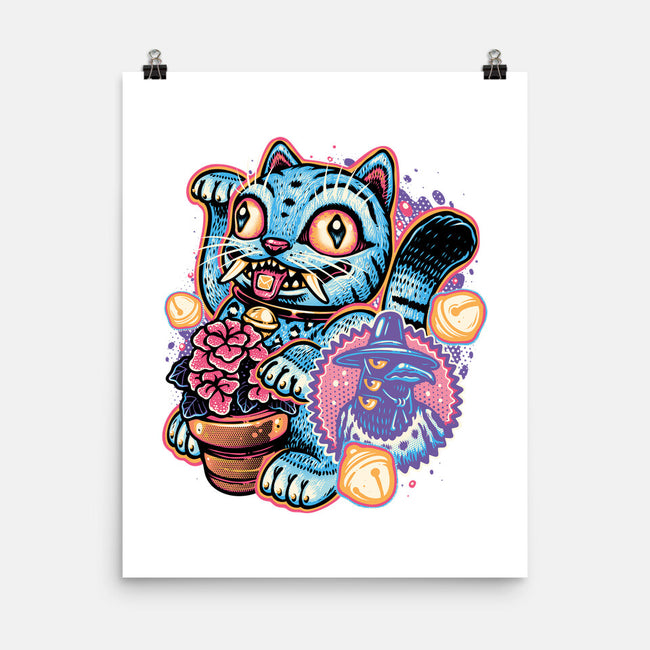 Blue Tiger Of Prosperity-None-Matte-Poster-glitchygorilla