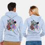 Blue Tiger Of Prosperity-Unisex-Zip-Up-Sweatshirt-glitchygorilla