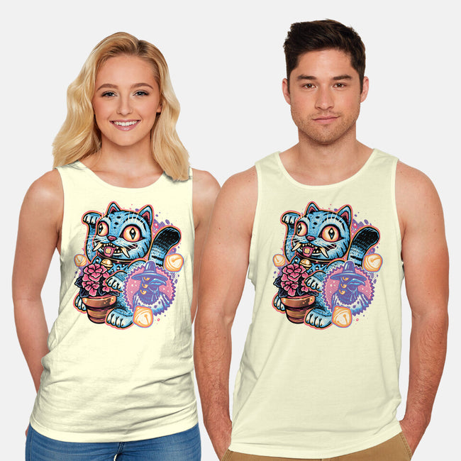 Blue Tiger Of Prosperity-Unisex-Basic-Tank-glitchygorilla