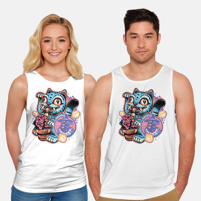 Blue Tiger Of Prosperity-Unisex-Basic-Tank-glitchygorilla