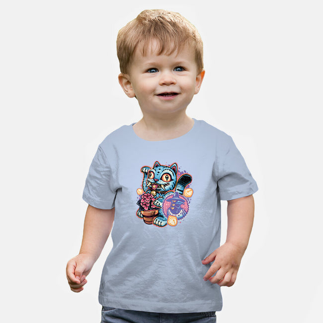 Blue Tiger Of Prosperity-Baby-Basic-Tee-glitchygorilla