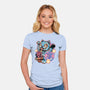Blue Tiger Of Prosperity-Womens-Fitted-Tee-glitchygorilla