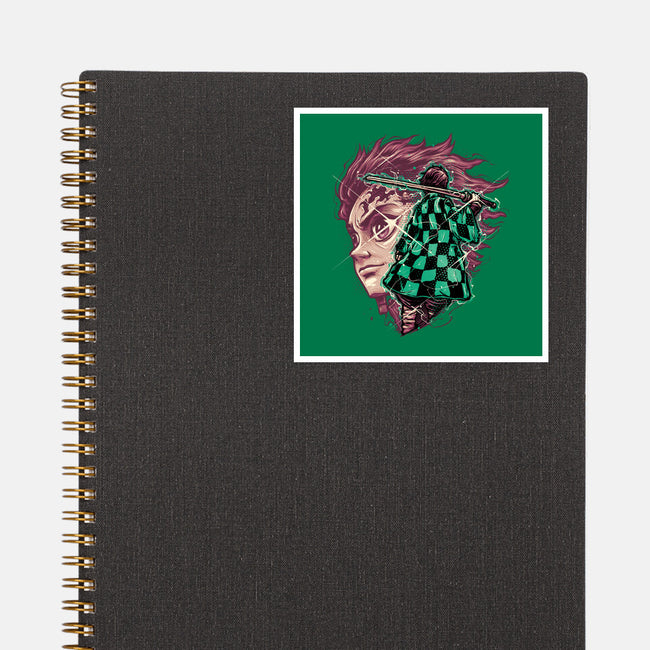 The Legend Of The Slayer-None-Glossy-Sticker-glitchygorilla