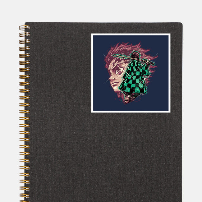 The Legend Of The Slayer-None-Glossy-Sticker-glitchygorilla