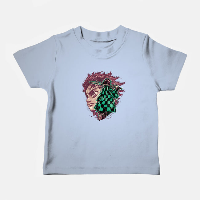 The Legend Of The Slayer-Baby-Basic-Tee-glitchygorilla