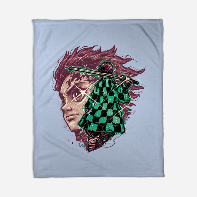 The Legend Of The Slayer-None-Fleece-Blanket-glitchygorilla