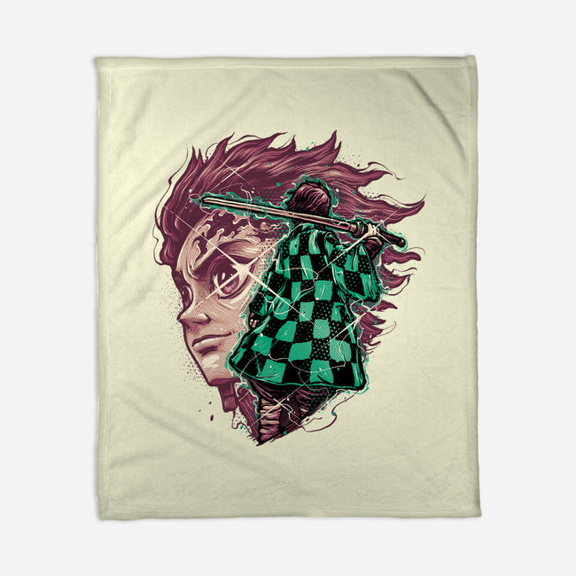 The Legend Of The Slayer-None-Fleece-Blanket-glitchygorilla