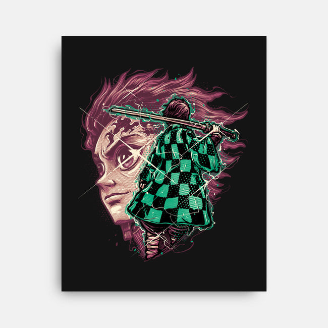 The Legend Of The Slayer-None-Stretched-Canvas-glitchygorilla